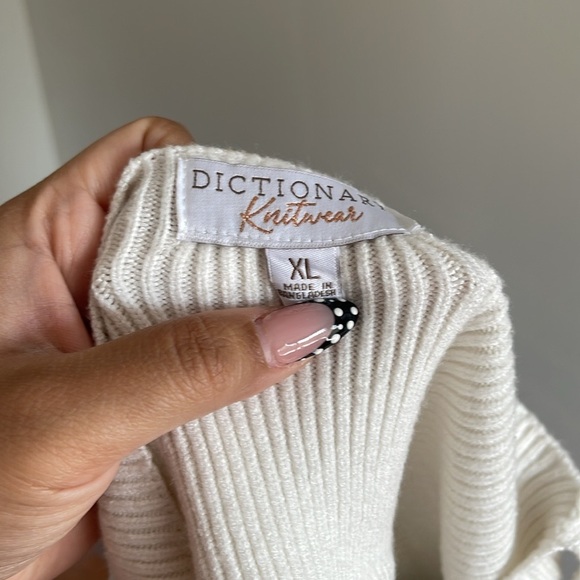 White Ribbed Knit Cropped Shirt Size XL - Picture 4 of 8